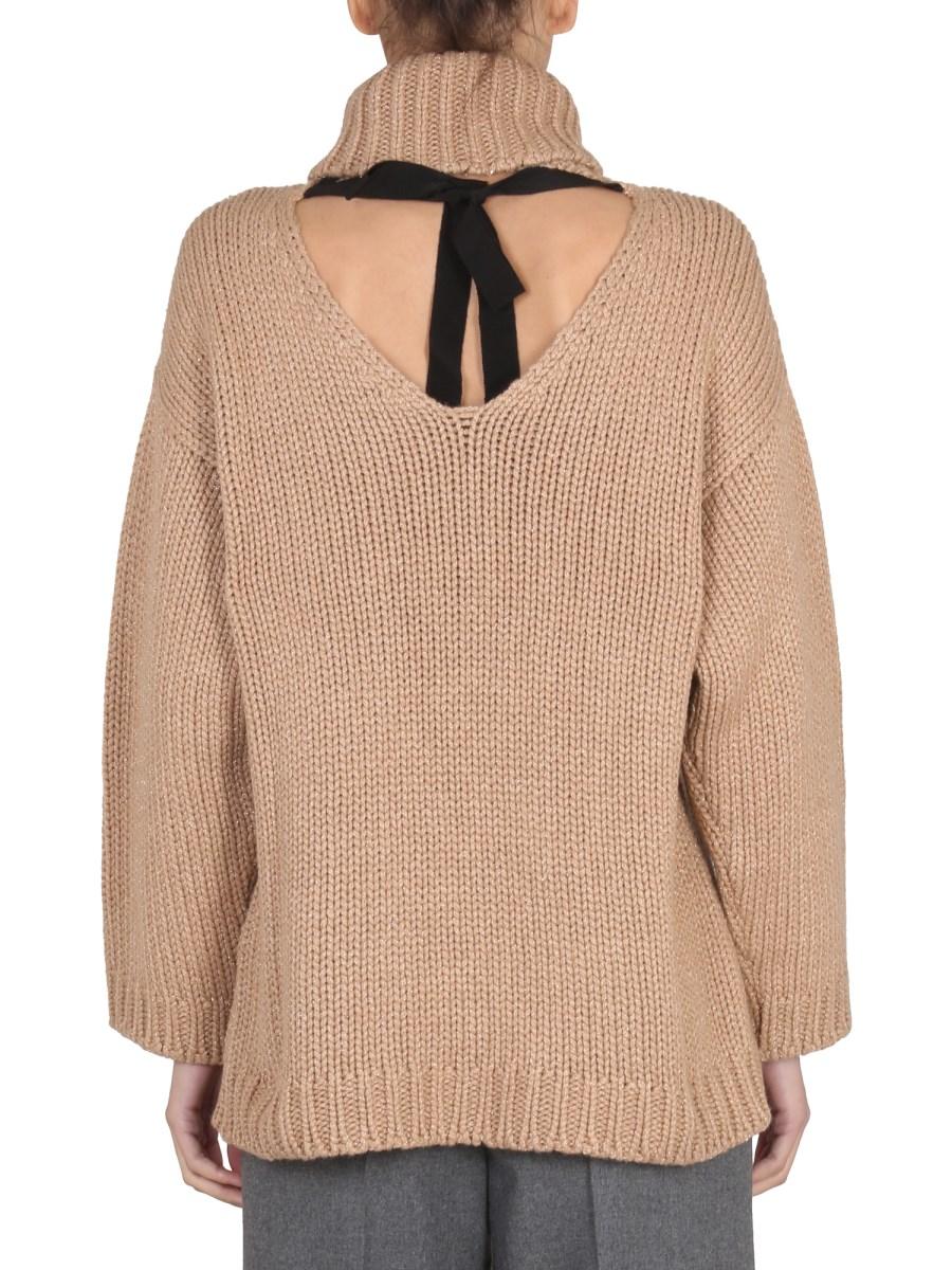 RED VALENTINO MAGLIA IN MISTO LANA E LUREX