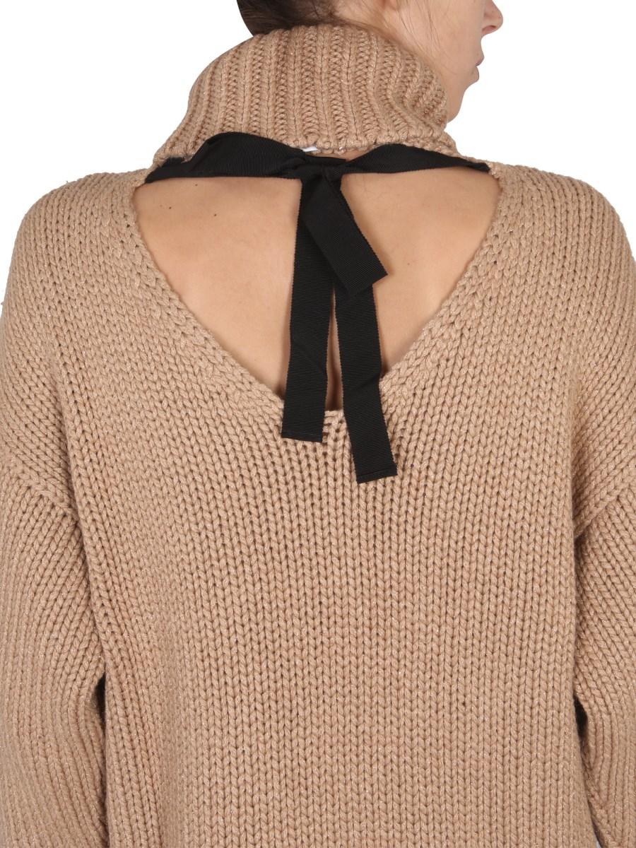 RED VALENTINO MAGLIA IN MISTO LANA E LUREX
