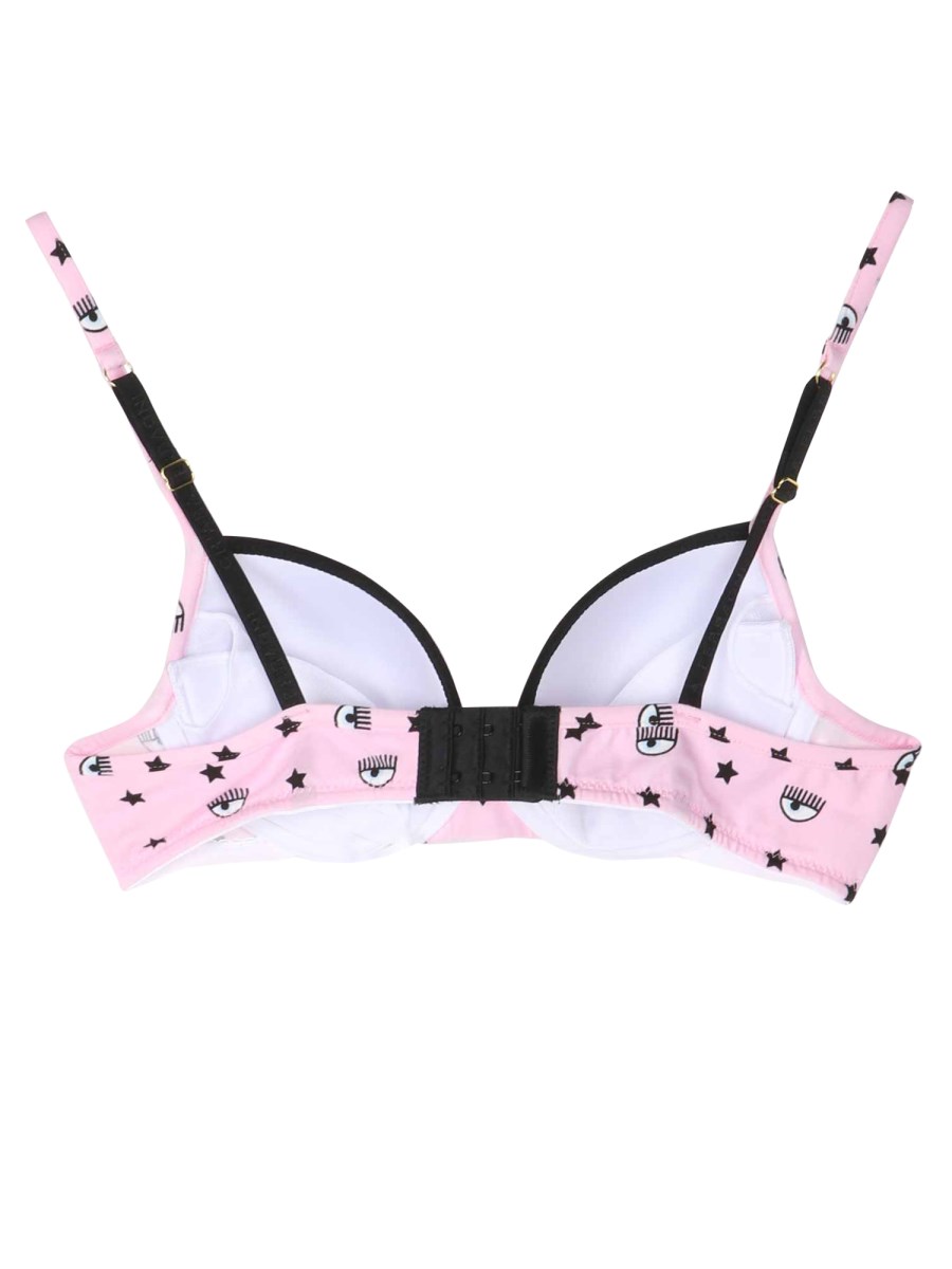 CHIARA FERRAGNI REGGISENO PUSH UP IN COTONE CON STAMPA EYESTAR ALL OVER