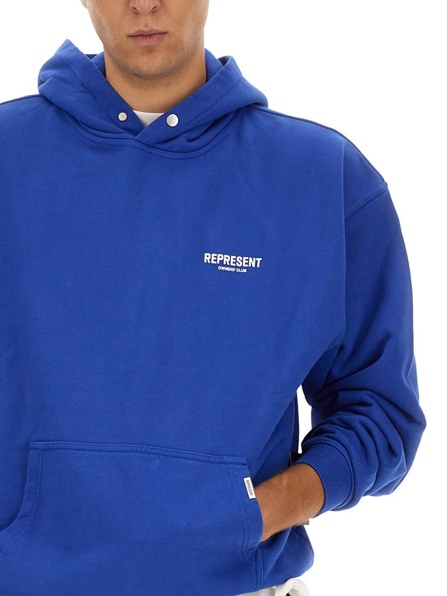 REPRESENT FELPA IN COTONE CON LOGO