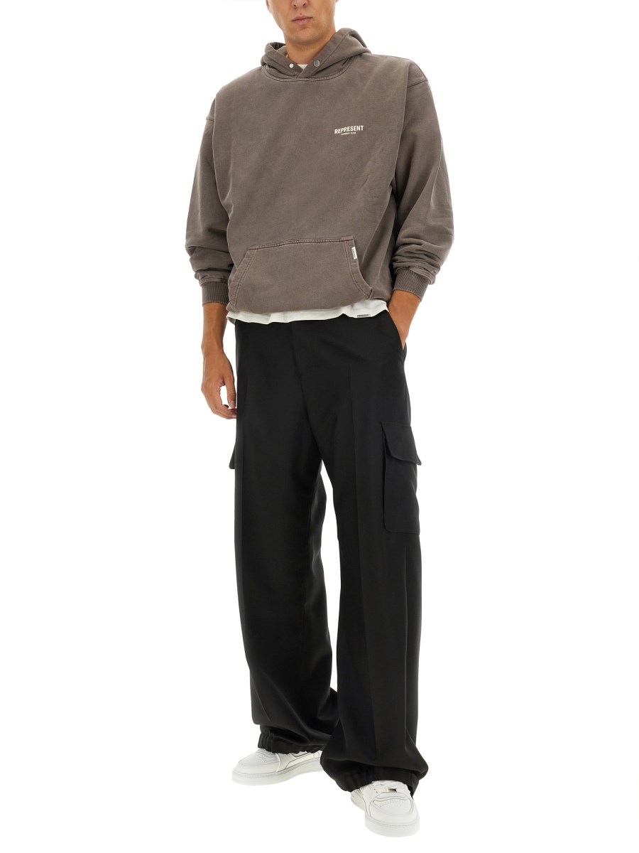 REPRESENT FELPA IN COTONE CON LOGO