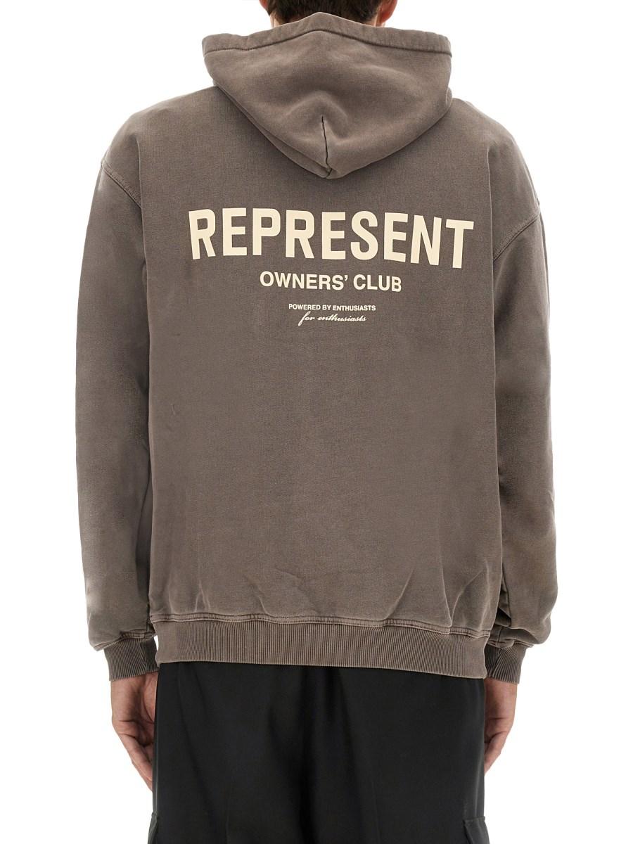REPRESENT FELPA IN COTONE CON LOGO