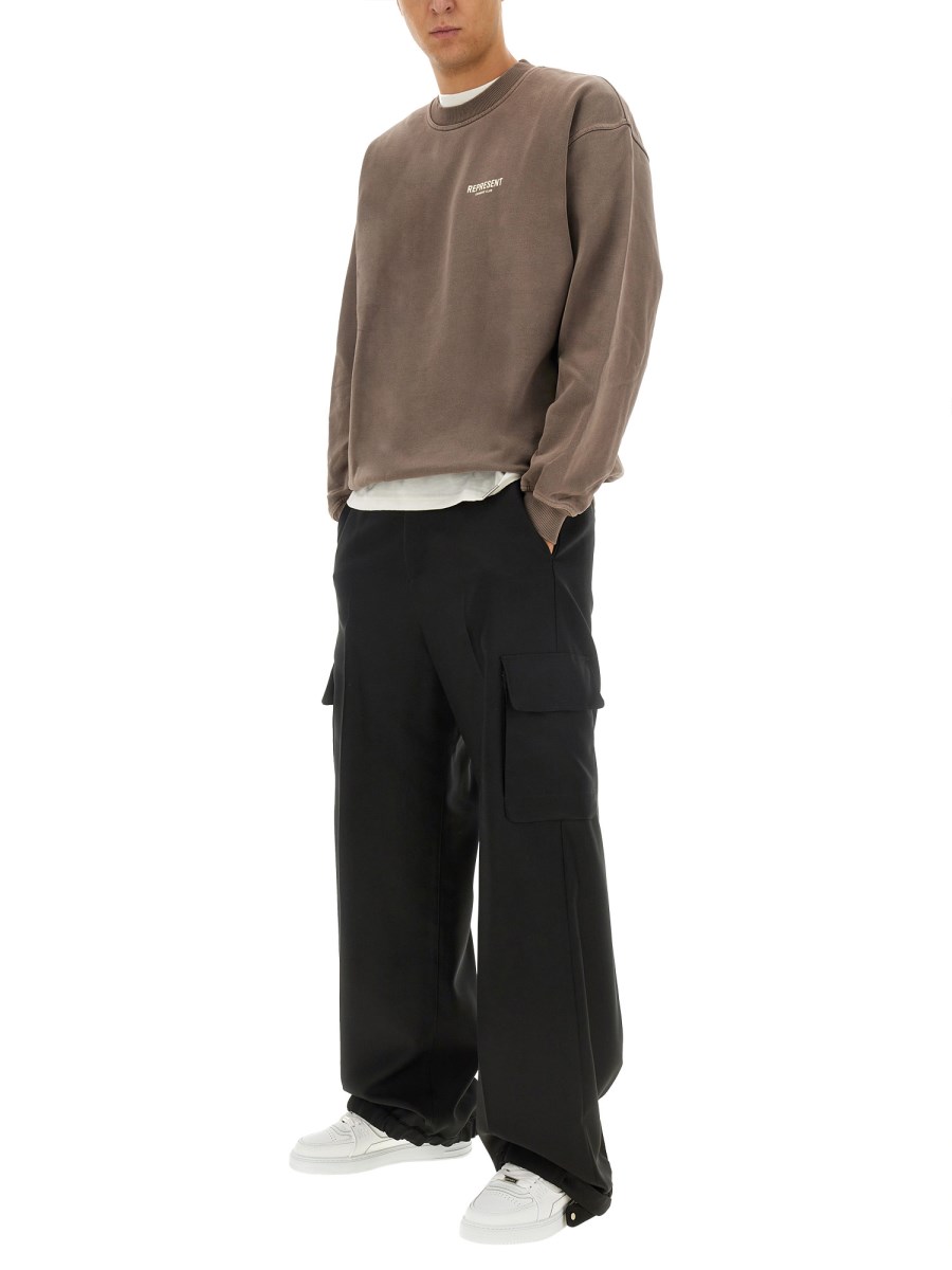 REPRESENT FELPA IN COTONE CON LOGO