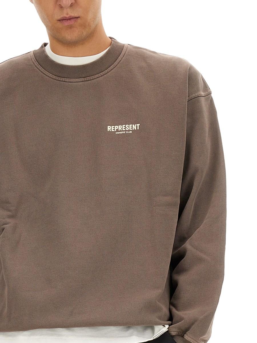 REPRESENT FELPA IN COTONE CON LOGO