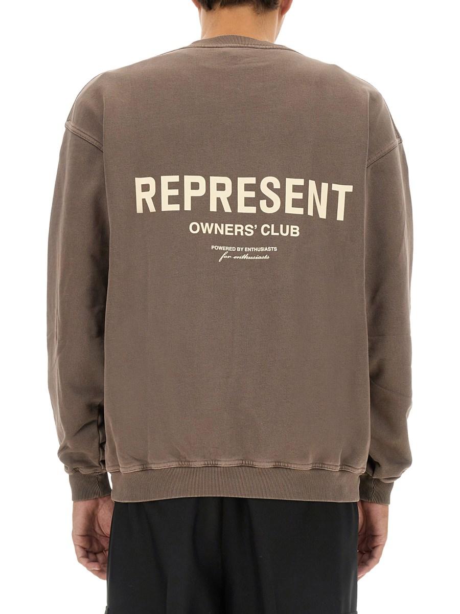 REPRESENT FELPA IN COTONE CON LOGO
