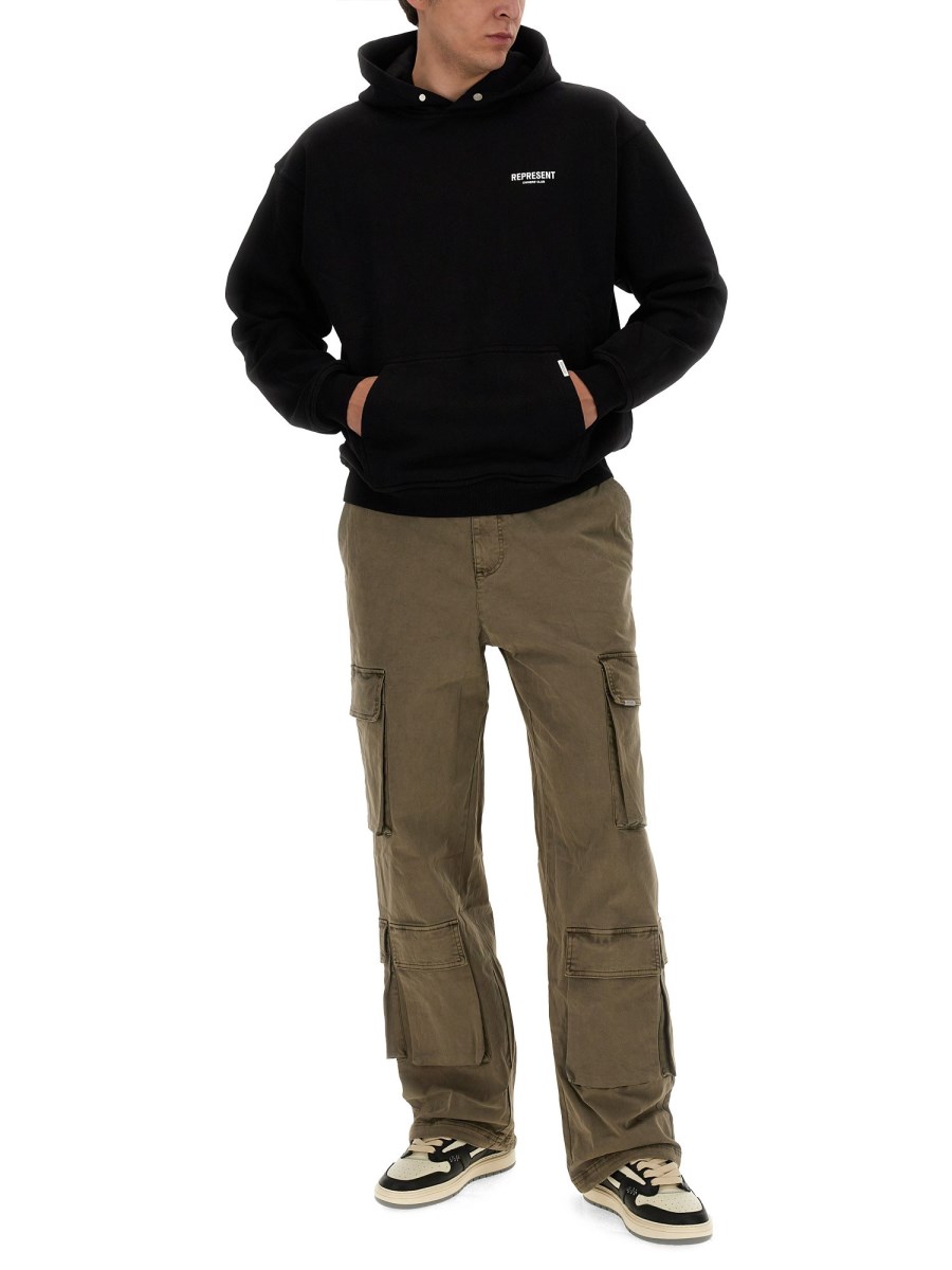 REPRESENT FELPA IN COTONE CON LOGO