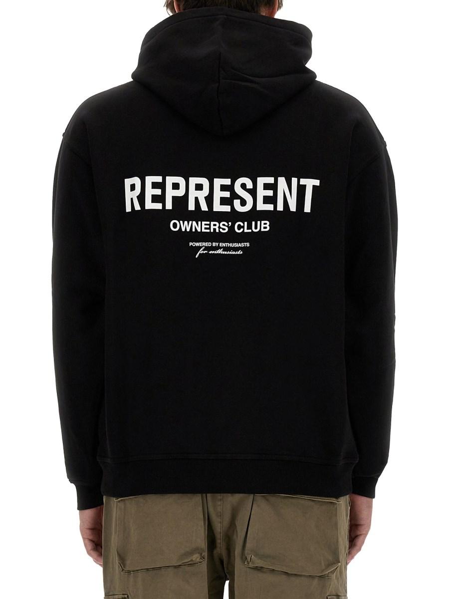 REPRESENT FELPA IN COTONE CON LOGO