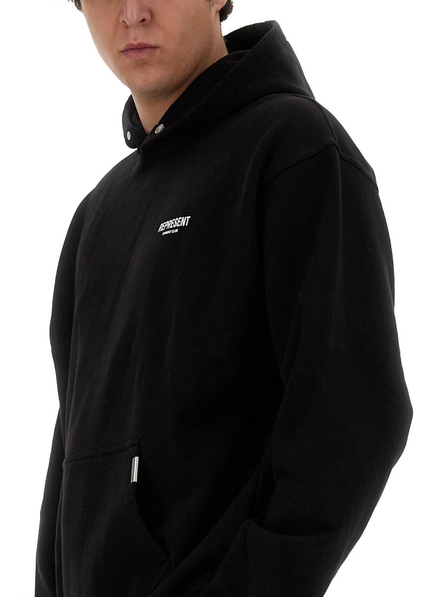 REPRESENT FELPA IN COTONE CON LOGO