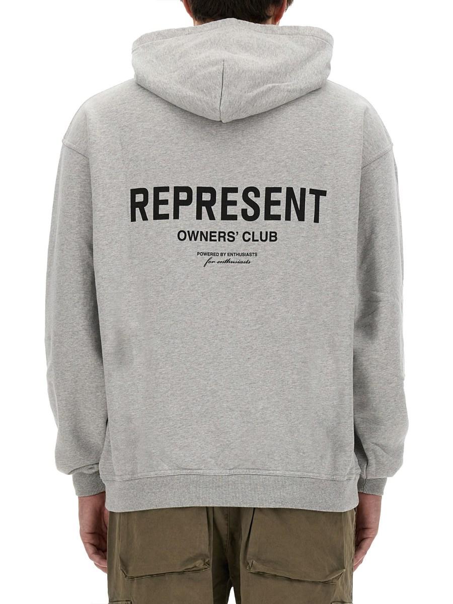 REPRESENT FELPA IN COTONE CON LOGO