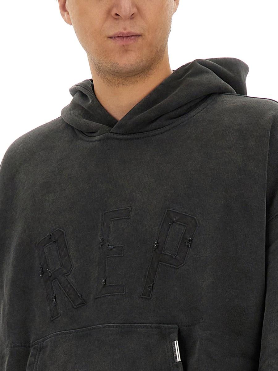 REPRESENT FELPA "REP APPLIQUE" CON CAPPUCCIO