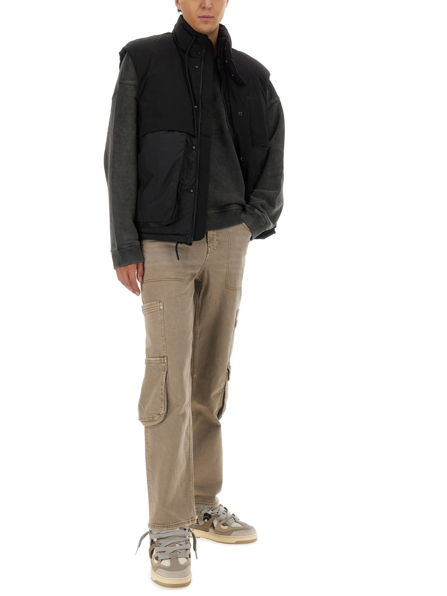 REPRESENT FELPA "REP APPLIQUE" IN COTONE