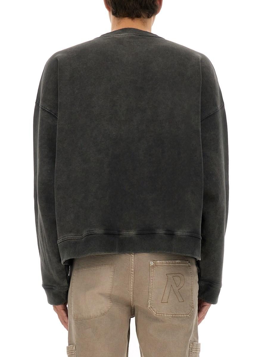 REPRESENT FELPA "REP APPLIQUE" IN COTONE