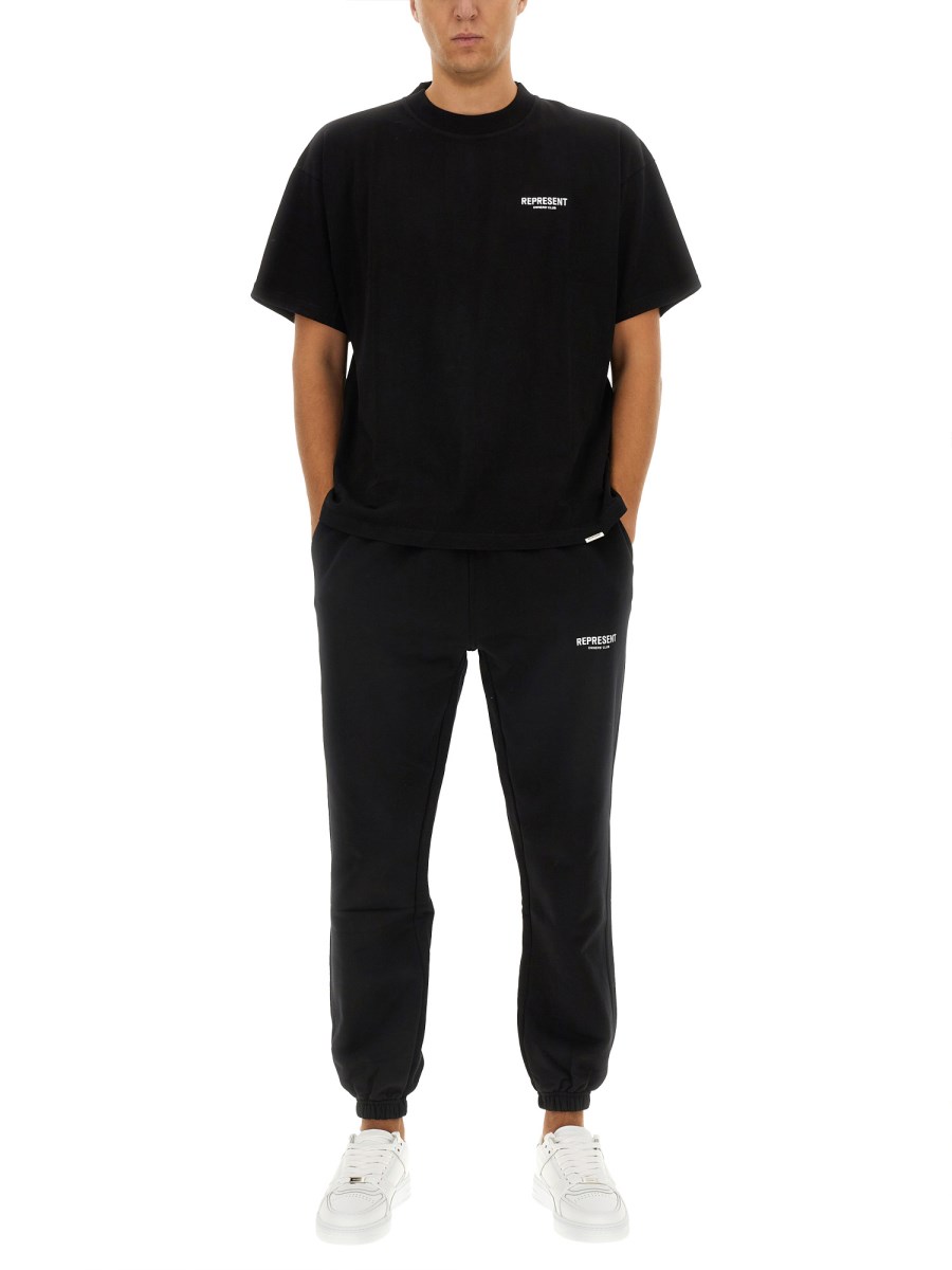 REPRESENT PANTALONE JOGGING IN FELPA DI COTONE