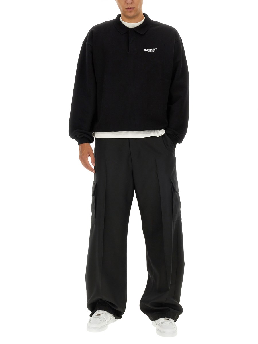 REPRESENT POLO IN COTONE CON LOGO