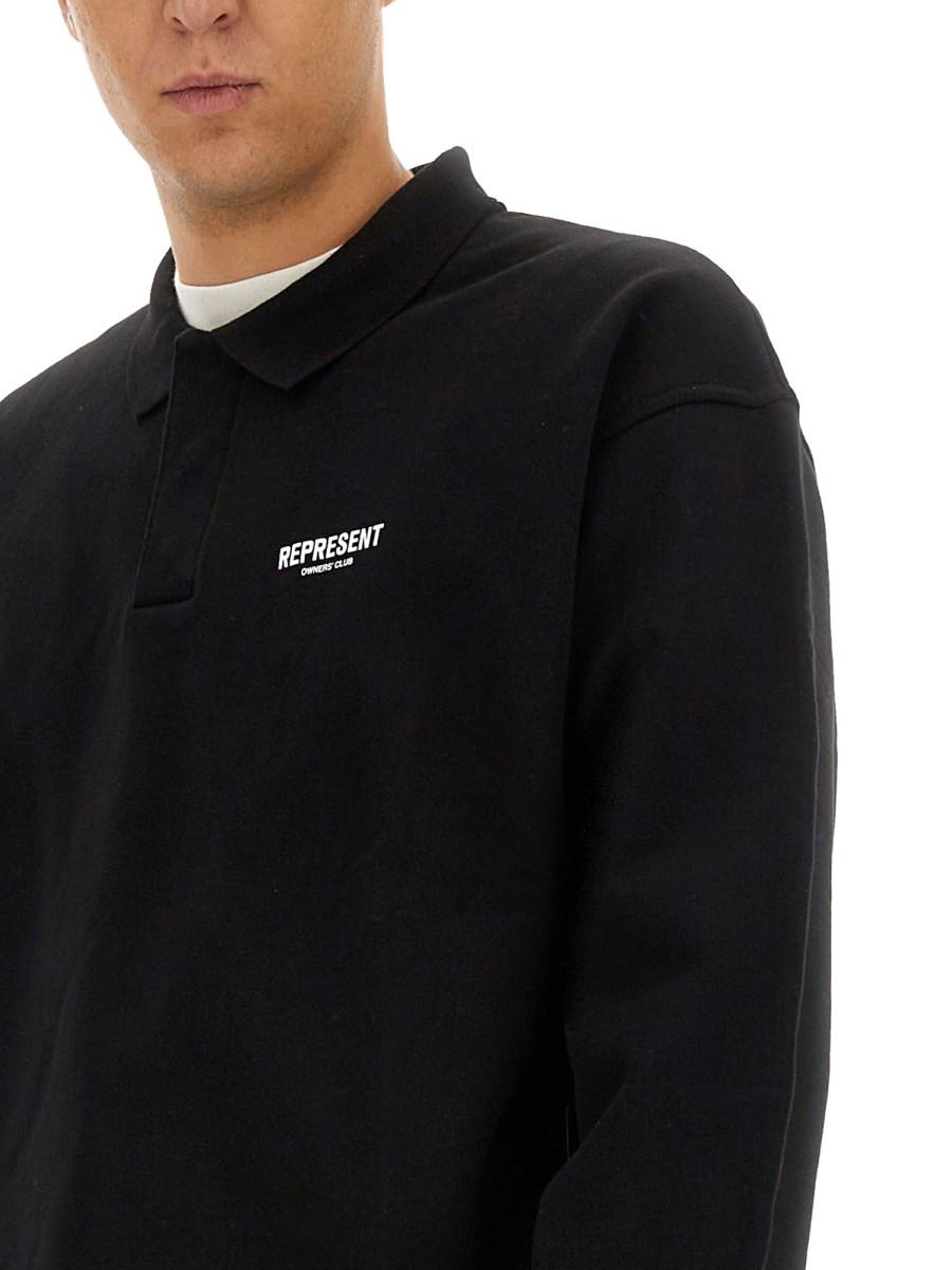 REPRESENT POLO IN COTONE CON LOGO
