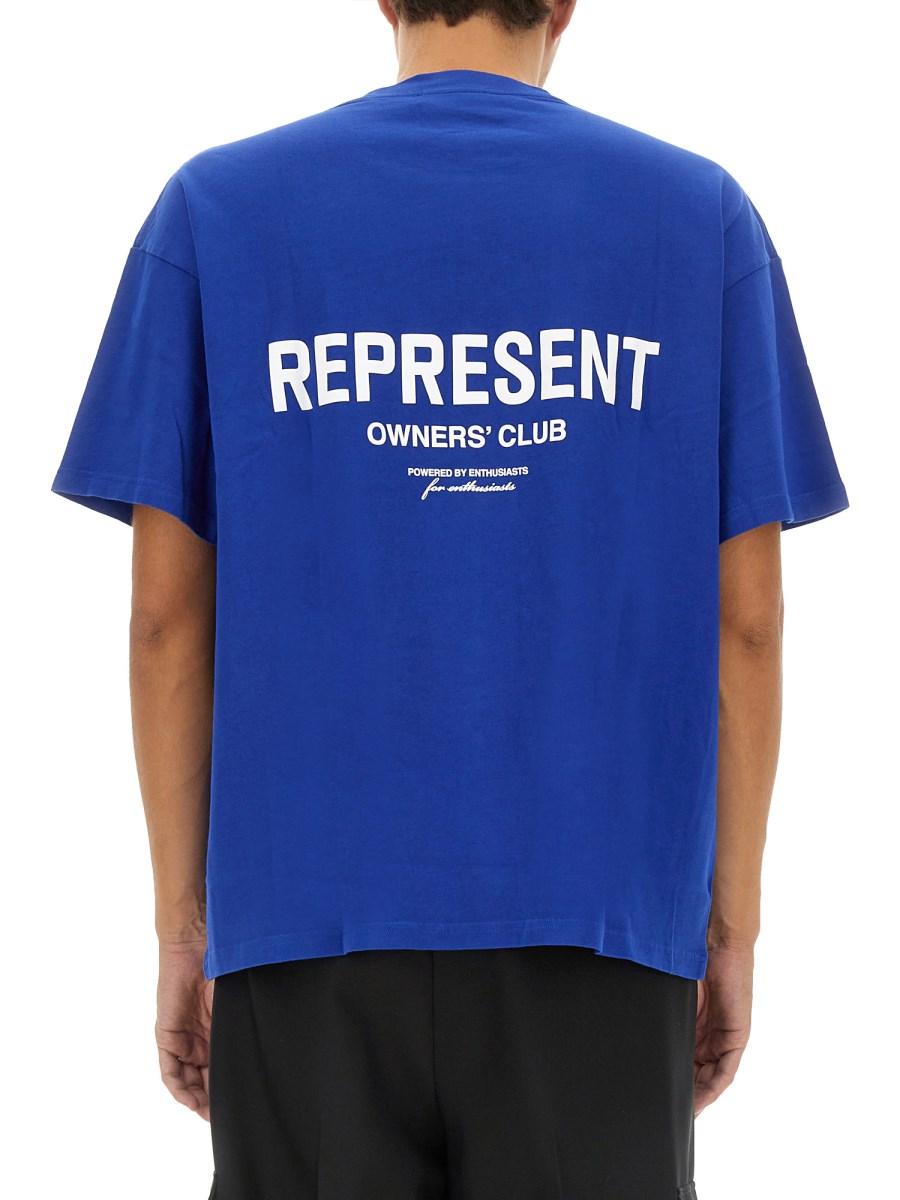 REPRESENT T-SHIRT IN JERSEY DI COTONE CON LOGO