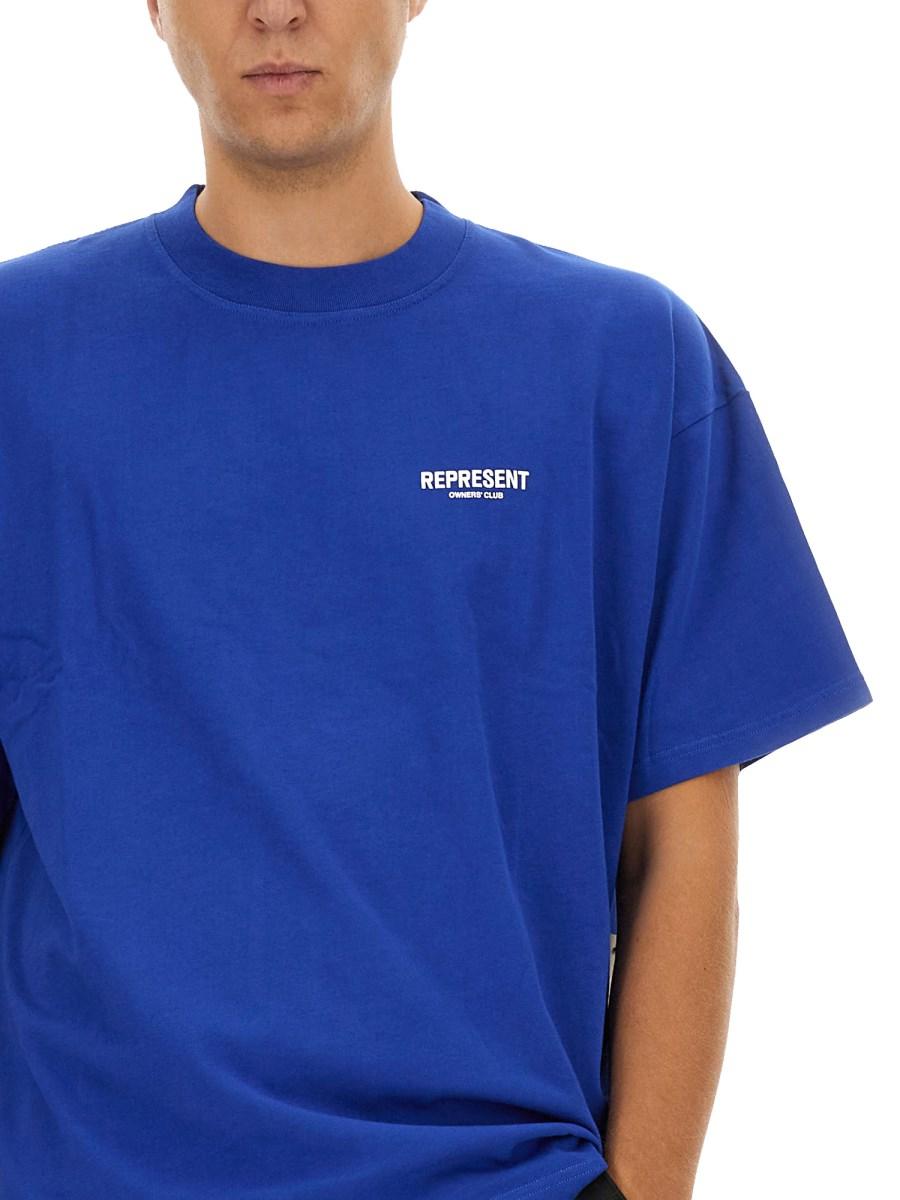 REPRESENT T-SHIRT IN JERSEY DI COTONE CON LOGO