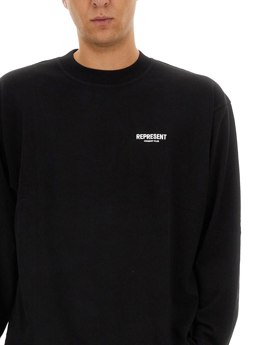 REPRESENT T-SHIRT IN JERSEY DI COTONE CON LOGO