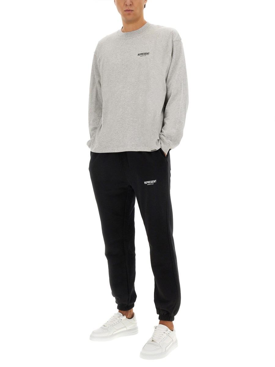 REPRESENT T-SHIRT IN JERSEY DI COTONE CON LOGO