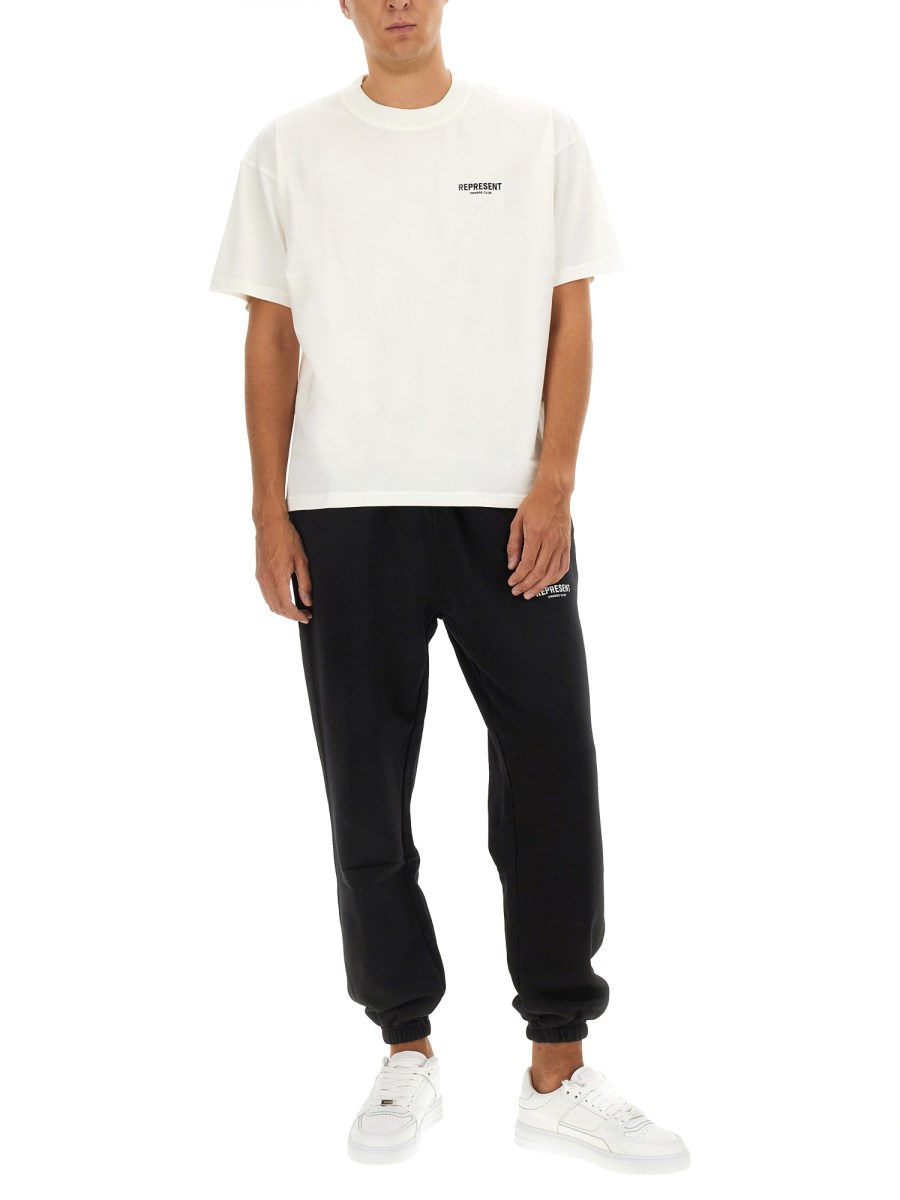 REPRESENT T-SHIRT IN JERSEY DI COTONE CON LOGO