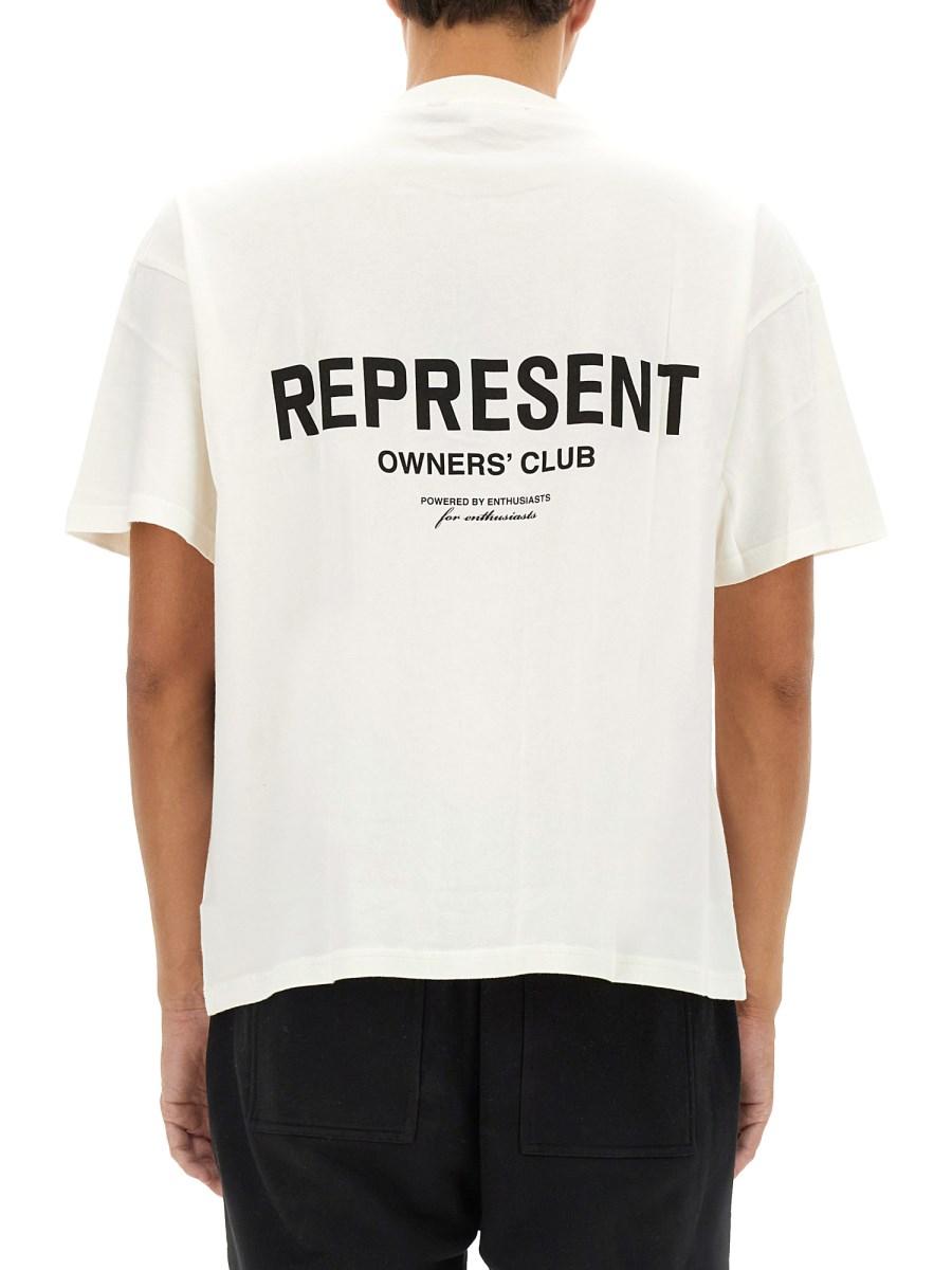 REPRESENT T-SHIRT IN JERSEY DI COTONE CON LOGO