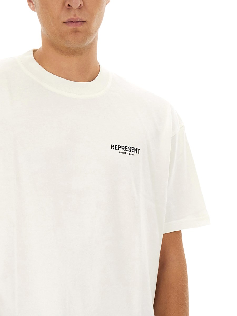 REPRESENT T-SHIRT IN JERSEY DI COTONE CON LOGO