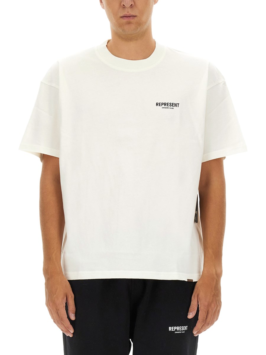 REPRESENT T-SHIRT IN JERSEY DI COTONE CON LOGO