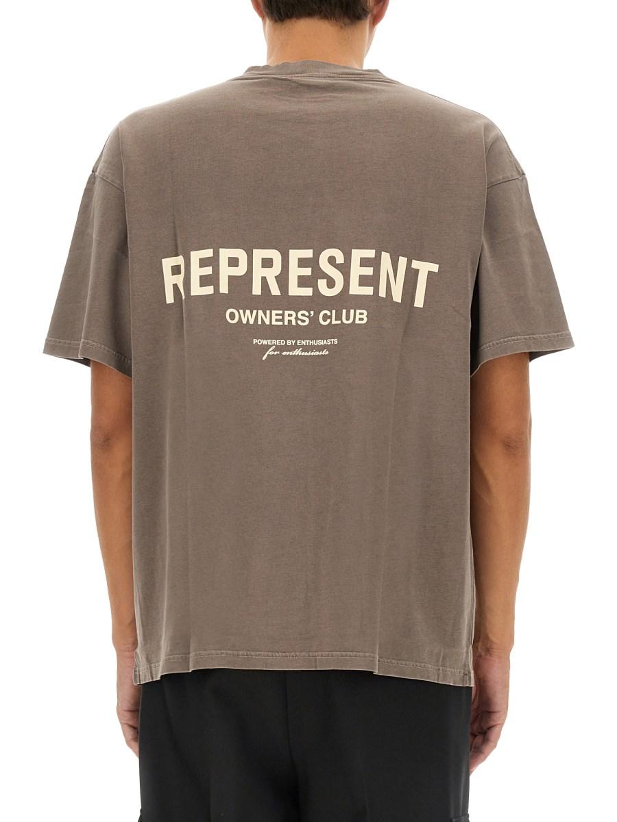 REPRESENT T-SHIRT IN JERSEY DI COTONE CON LOGO