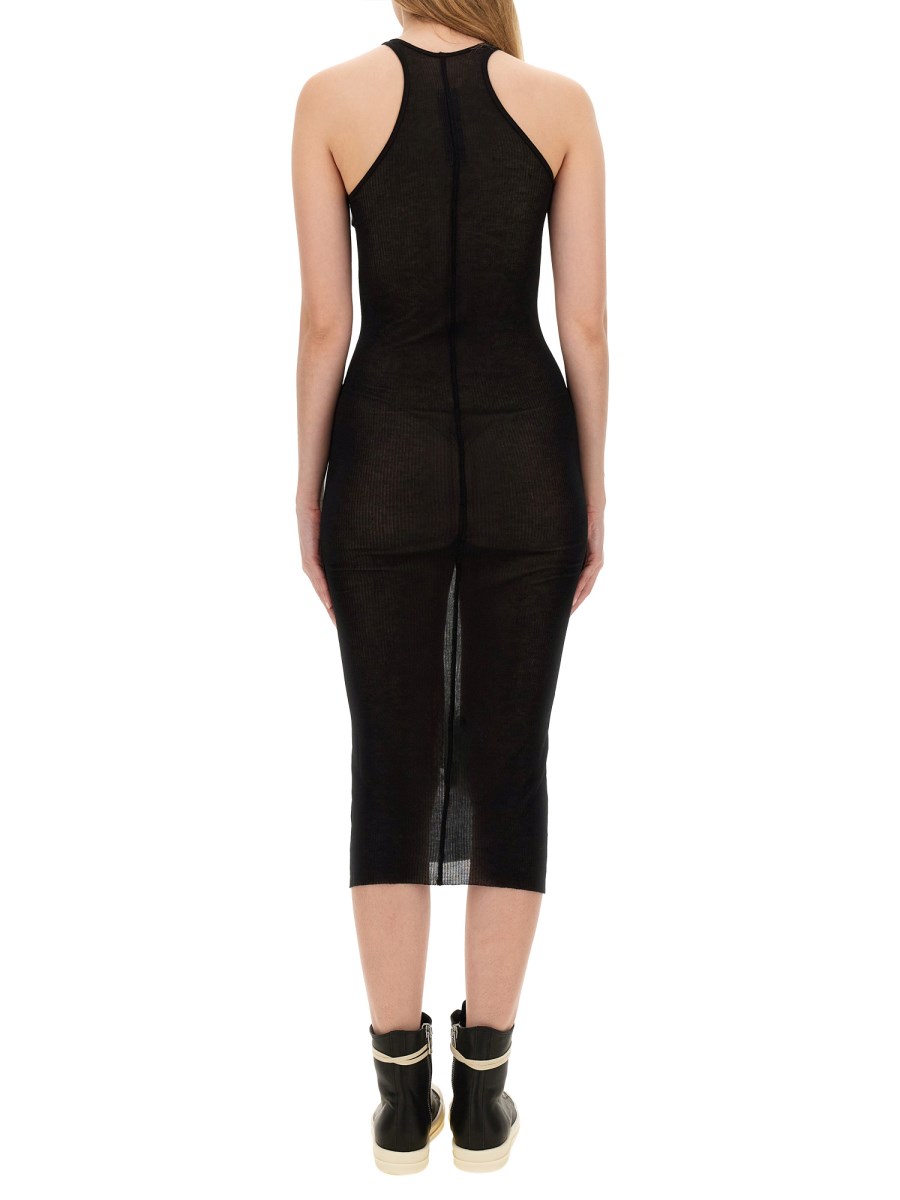 RICK OWENS ABITO TANK IN MISTO VISCOSA