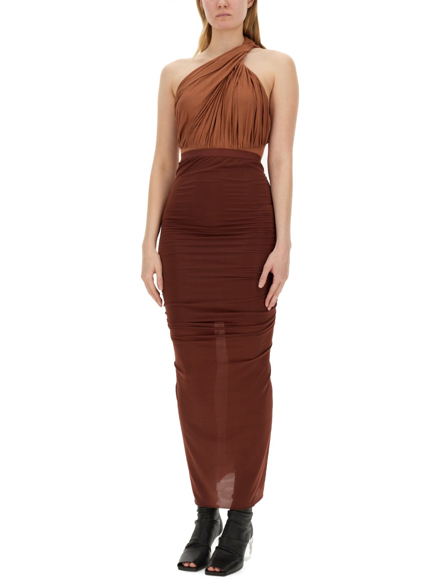 RICK OWENS BODY DRAPPED LIDO IN JERSEY DI COTONE