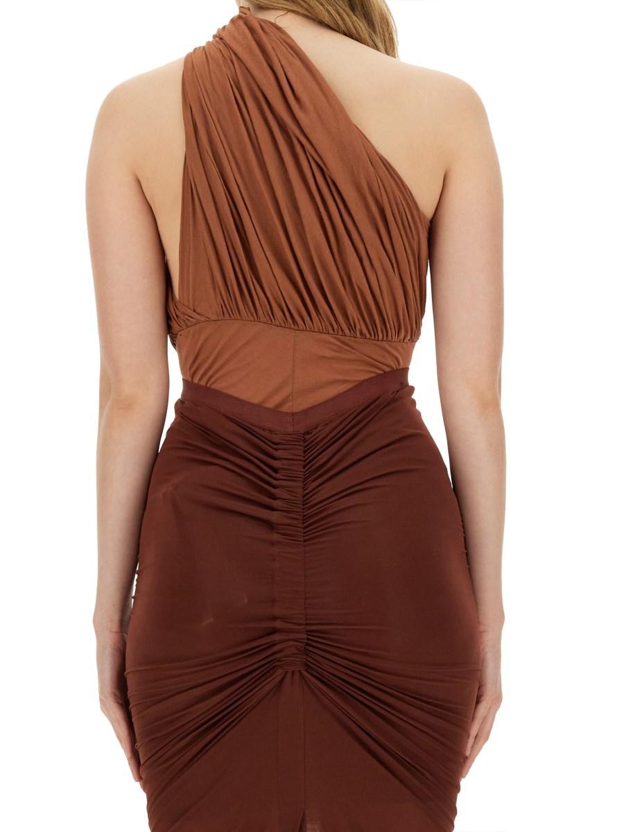 RICK OWENS BODY DRAPPED LIDO IN JERSEY DI COTONE