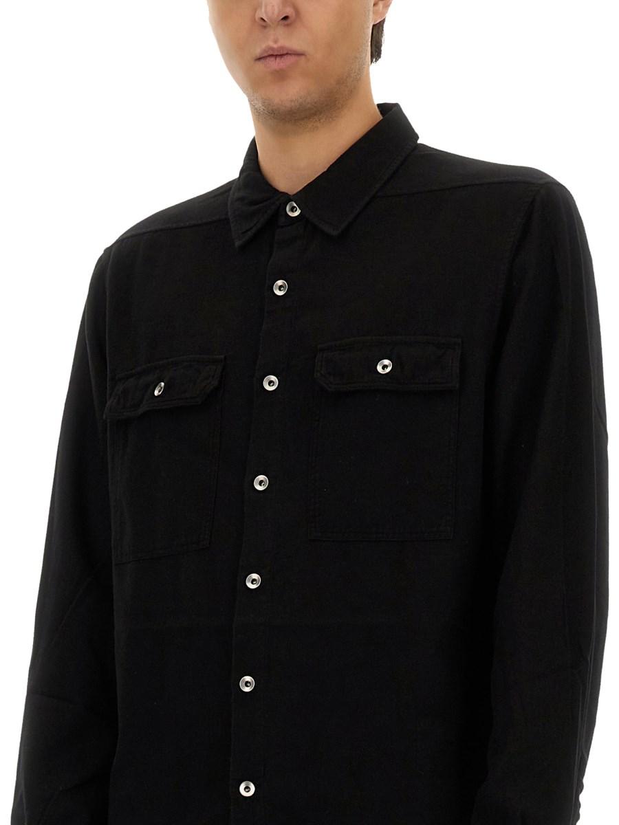 RICK OWENS DRKSHDW CAMICIA IN COTONE