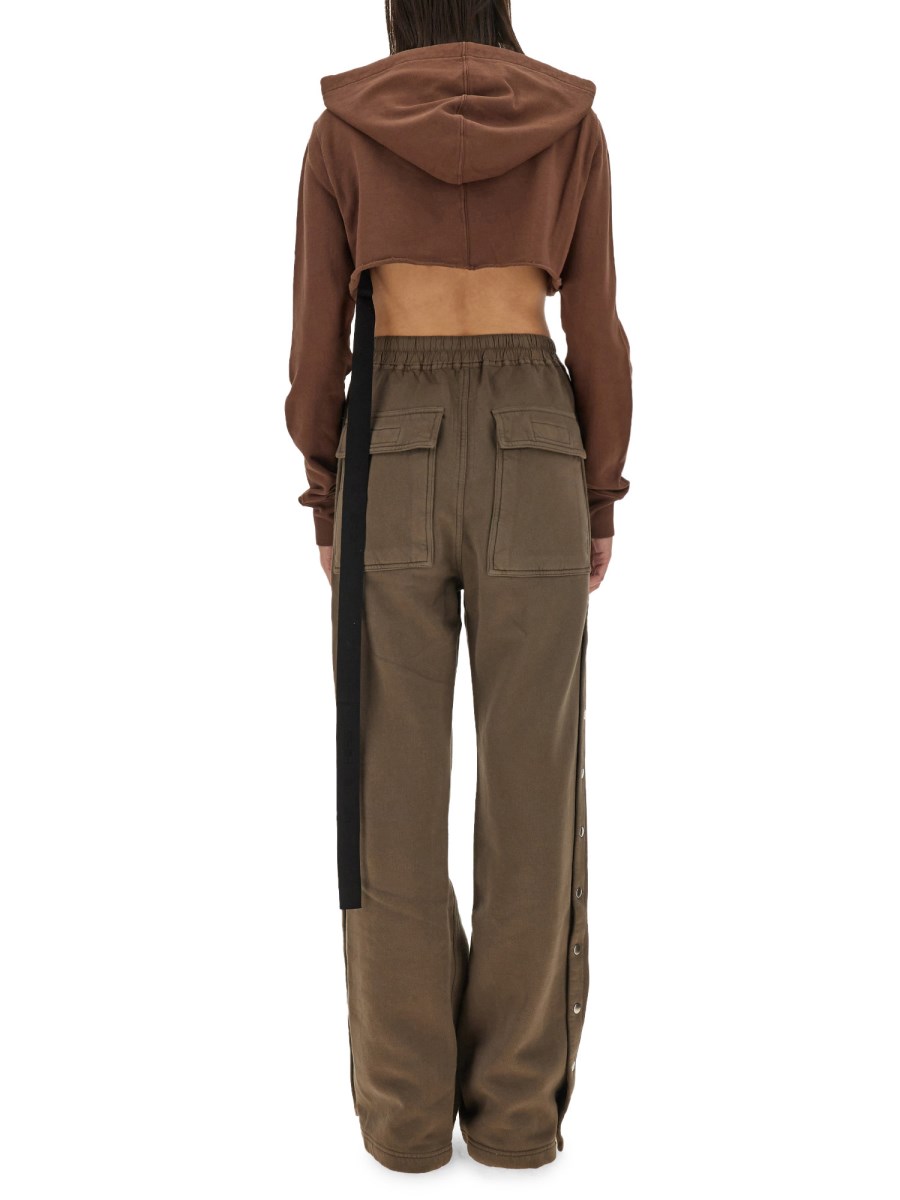 RICK OWENS DRKSHDW FELPA CROPPED IN COTONE