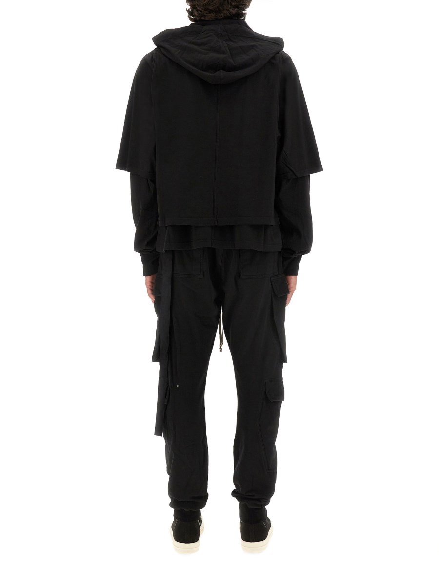RICK OWENS DRKSHDW FELPA HUSTLER IN COTONE
