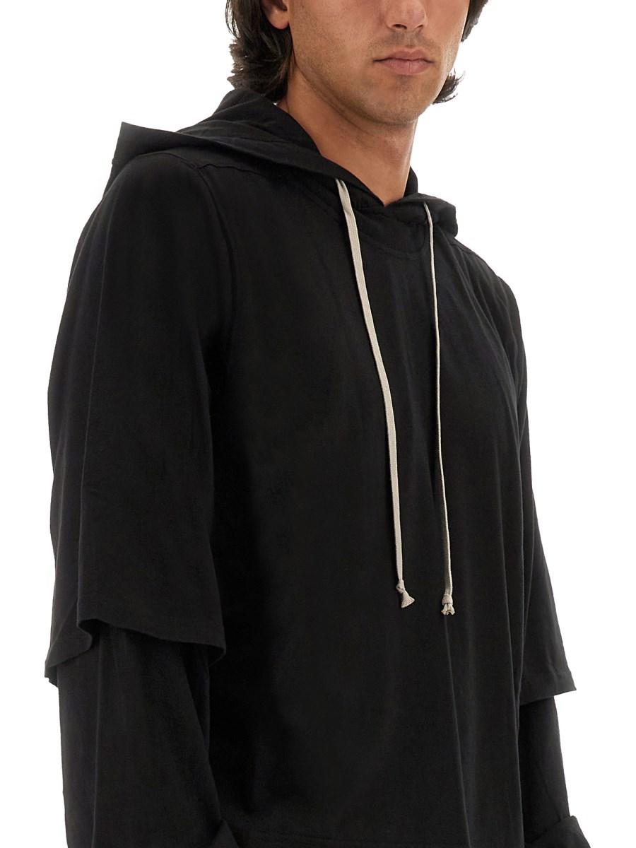 RICK OWENS DRKSHDW FELPA HUSTLER IN COTONE
