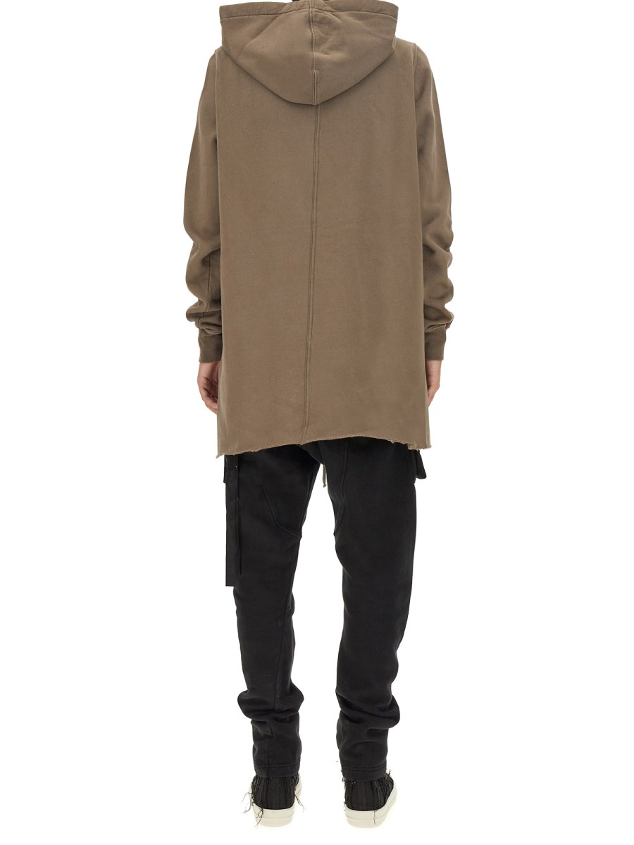 RICK OWENS DRKSHDW FELPA IN COTONE CON CAPPUCCIO