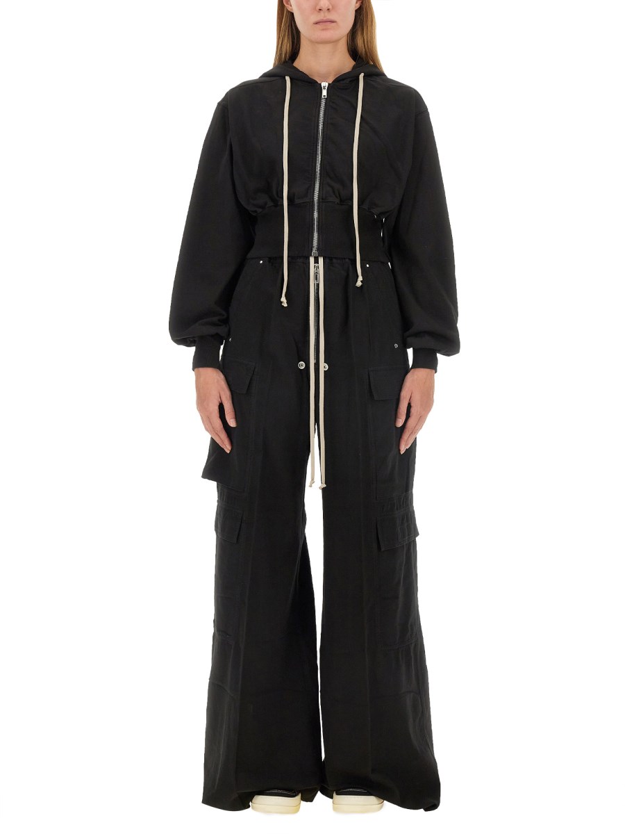 RICK OWENS DRKSHDW FELPA TATLIN IN COTONE