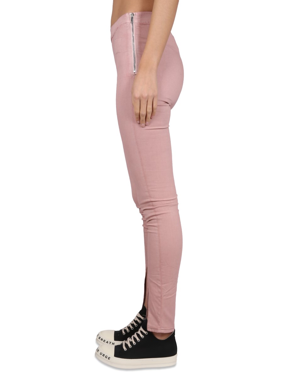 RICK OWENS DRKSHDW LEGGINS IN DENIM DI COTONE