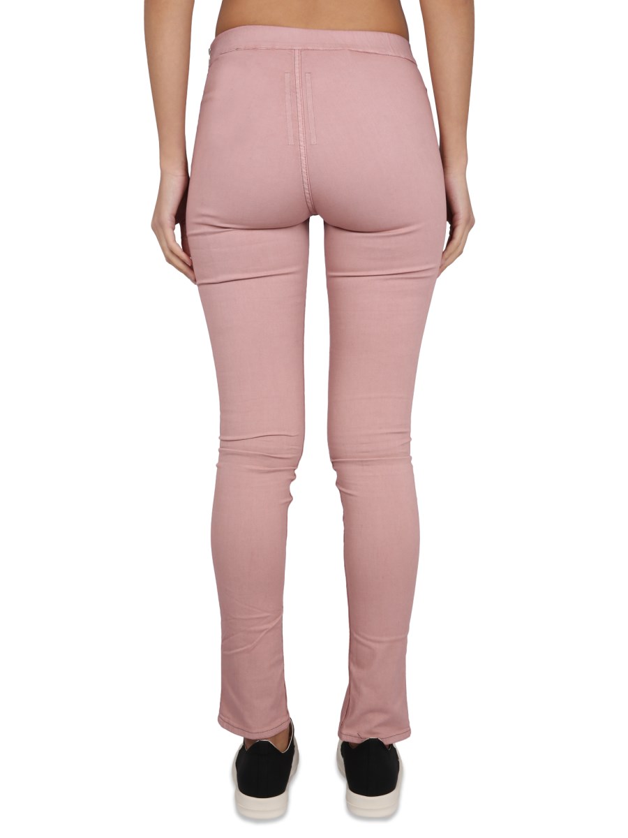 RICK OWENS DRKSHDW LEGGINS IN DENIM DI COTONE