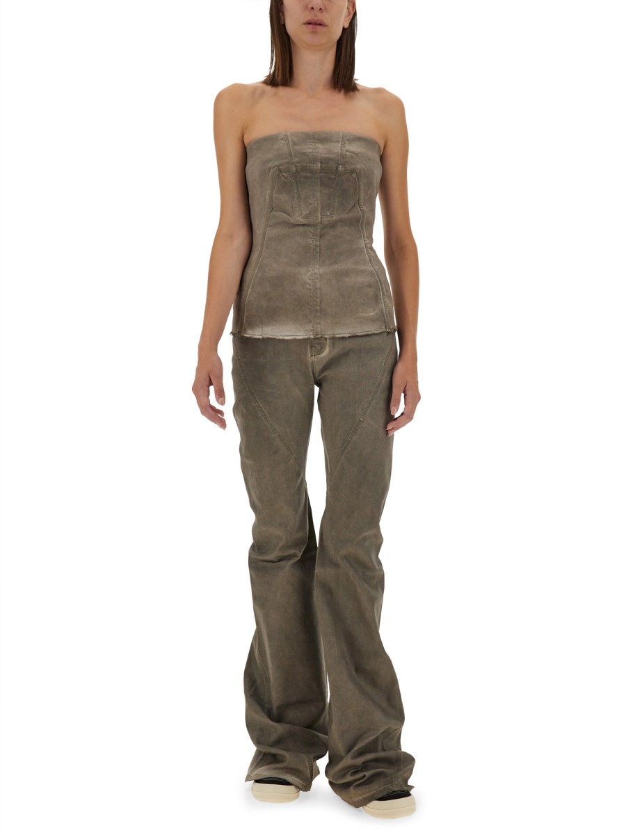 RICK OWENS DRKSHDW PANTALONE IN DENIM