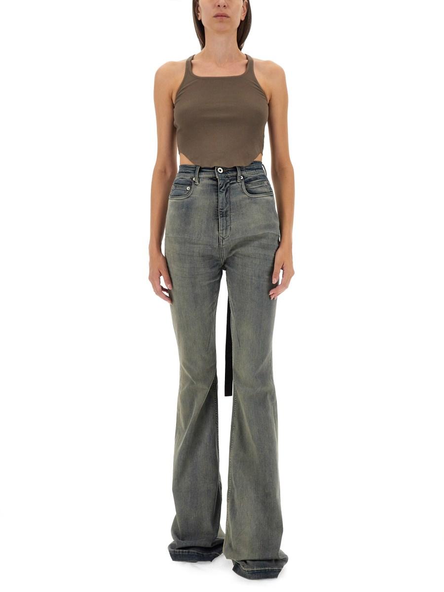 RICK OWENS DRKSHDW PANTALONE IN DENIM