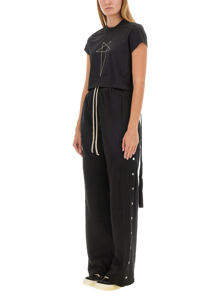 RICK OWENS DRKSHDW PANTALONE IN FELPA