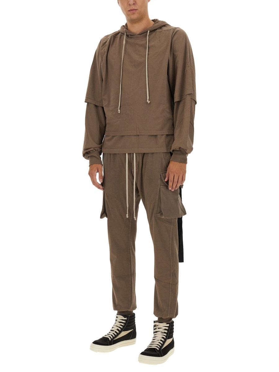 RICK OWENS DRKSHDW PANTALONE JOGGING IN COTONE