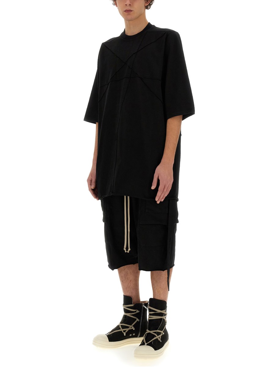 RICK OWENS DRKSHDW T-SHIRT IN COTONE