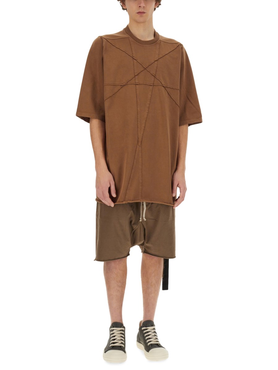RICK OWENS DRKSHDW T-SHIRT IN COTONE