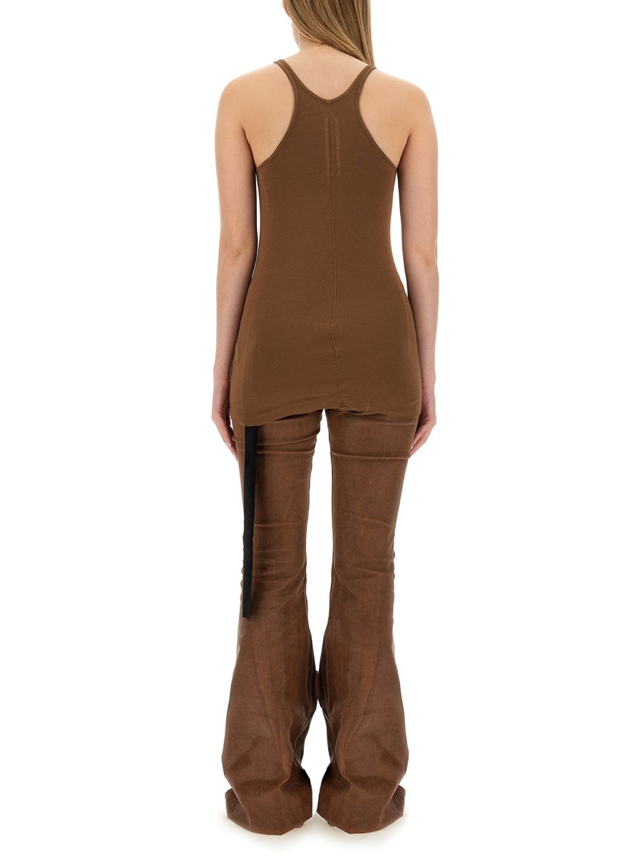 RICK OWENS DRKSHDW T-SHIRT "RACER BACK" IN COTONE