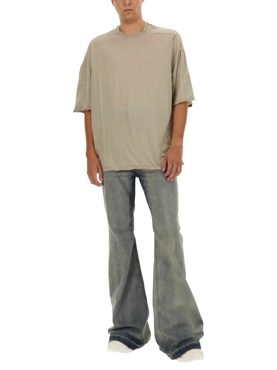 RICK OWENS DRKSHDW T-SHIRT "TOMMY" IN COTONE