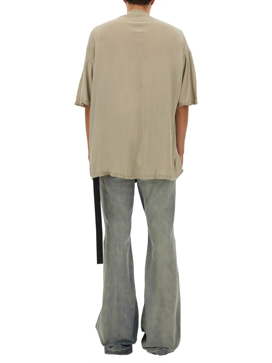 RICK OWENS DRKSHDW T-SHIRT "TOMMY" IN COTONE