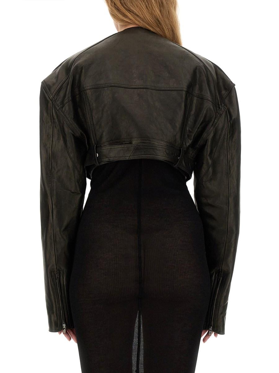 RICK OWENS GIACCA BIKER IN PELLE
