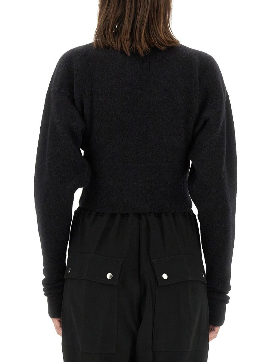 RICK OWENS GIACCA CON ZIP IN LANA